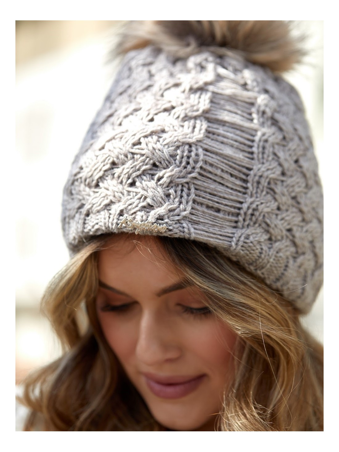 Cappuccino winter hat C15 - Online store - Boutique